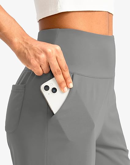 Women's Bermuda Long Shorts with Pockets High Waisted Knee Length Shorts for Women Walking Athletic Workout(Light Grey,XXL)