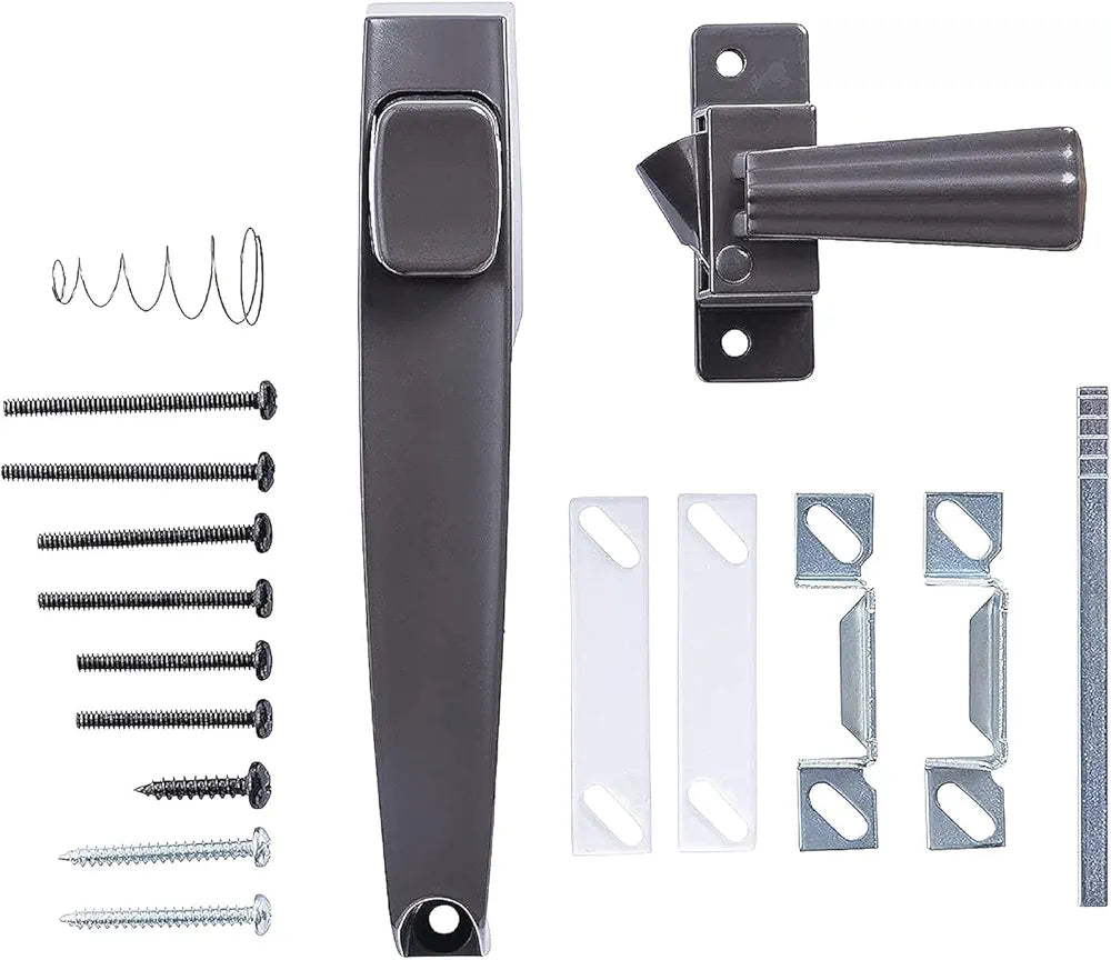 Generic Push Button Tie-Down Door Handle – Florida Bronze Finish