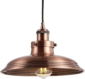 JONATHAN Y JYL9529A Bedford 11" Adjustable Iron Industrial Rustic LED Pendant, Bohemian, Classic, Coastal, Cottage, Farmhouse, Industrial, Rustic, Southwestern, Transitional, Kitchen, Foyer, Copper