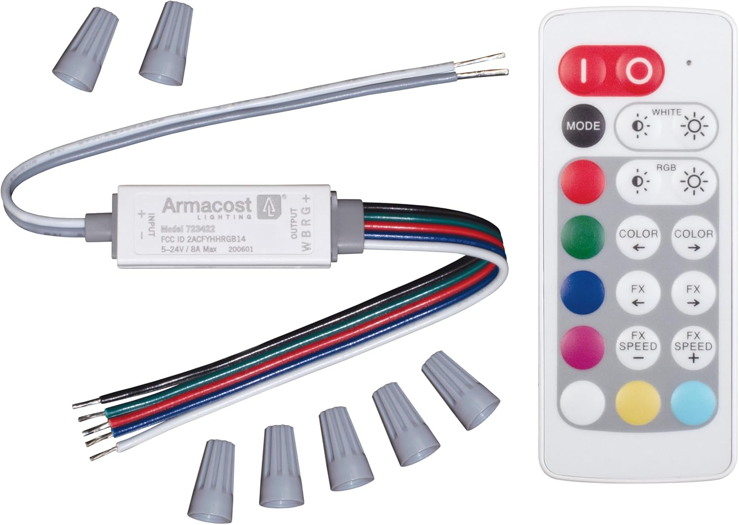 RGBW LED Strip Light Remote Controller 24V – Wireless Control for RGB + White LED Strip Lights - Yalz Store