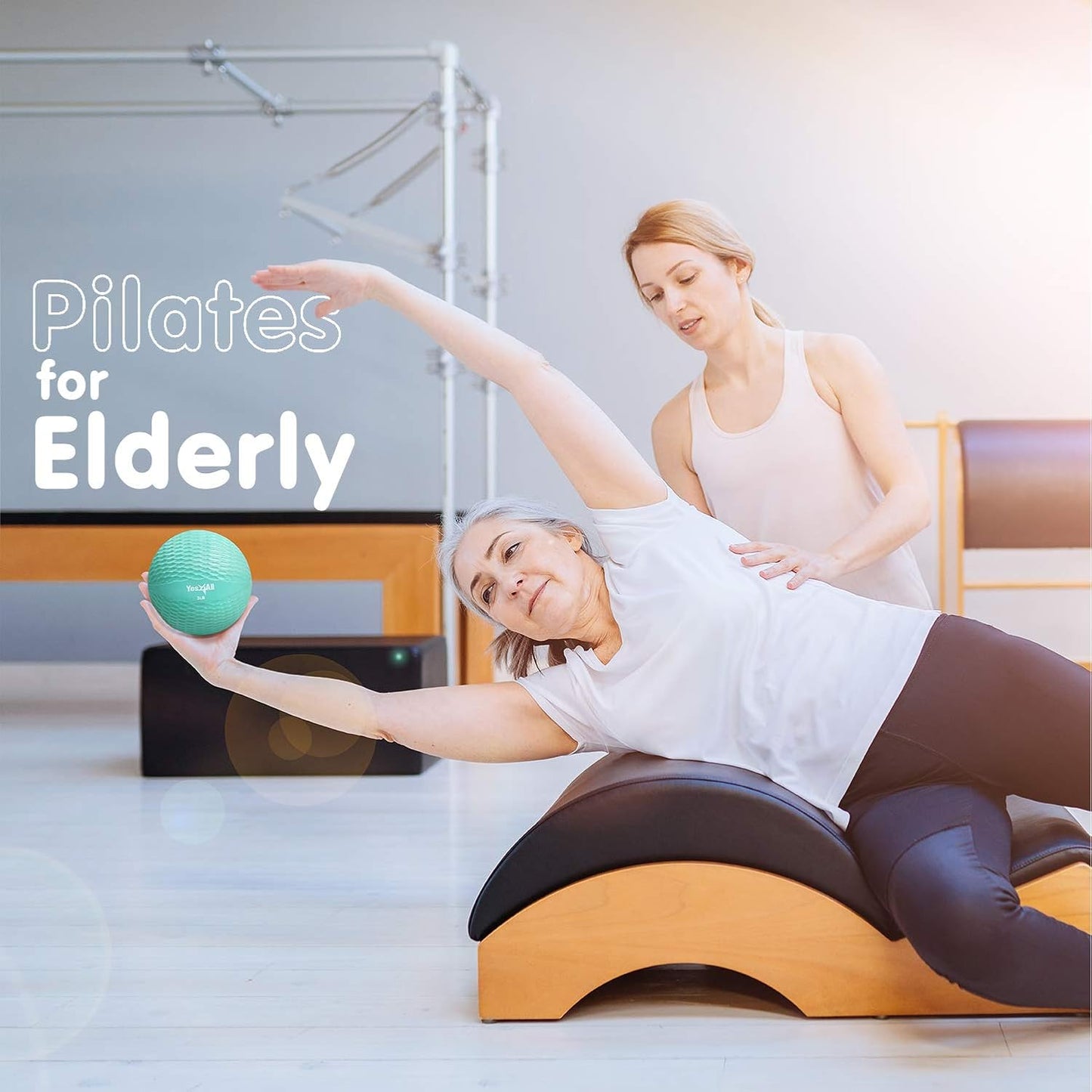 Yes4All Soft Weighted Toning Ball Knurl 5lb Pink