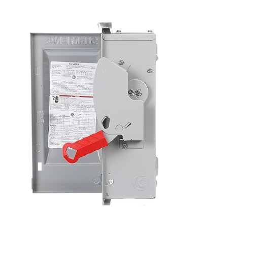 Siemens HF361 30-Amp 3 Pole 600-volt 3 Wire Fused Heavy Duty Safety Switches