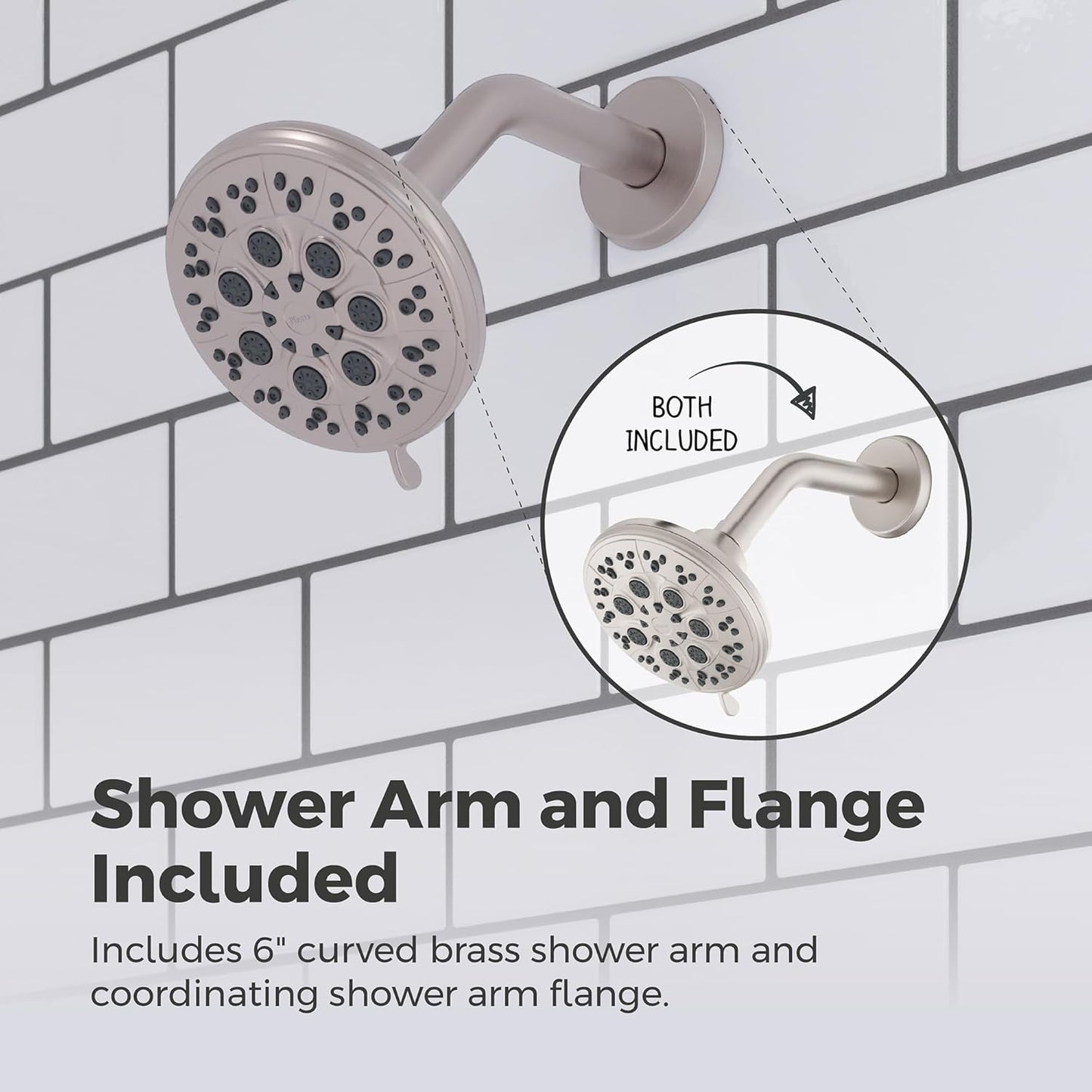 Pfister Vedra Tub & Shower Trim Kit, Valve and Cartridge Included, 1-Handle, Polished Chrome Finish, 8P8WS2VEDC