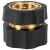 3/4in Female Quick-Connect Garden Hose Adapter, Brass