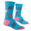 Crazy Fun Print Crew Socks Colorful Novelty Casual Comfortable Unisex Wear
