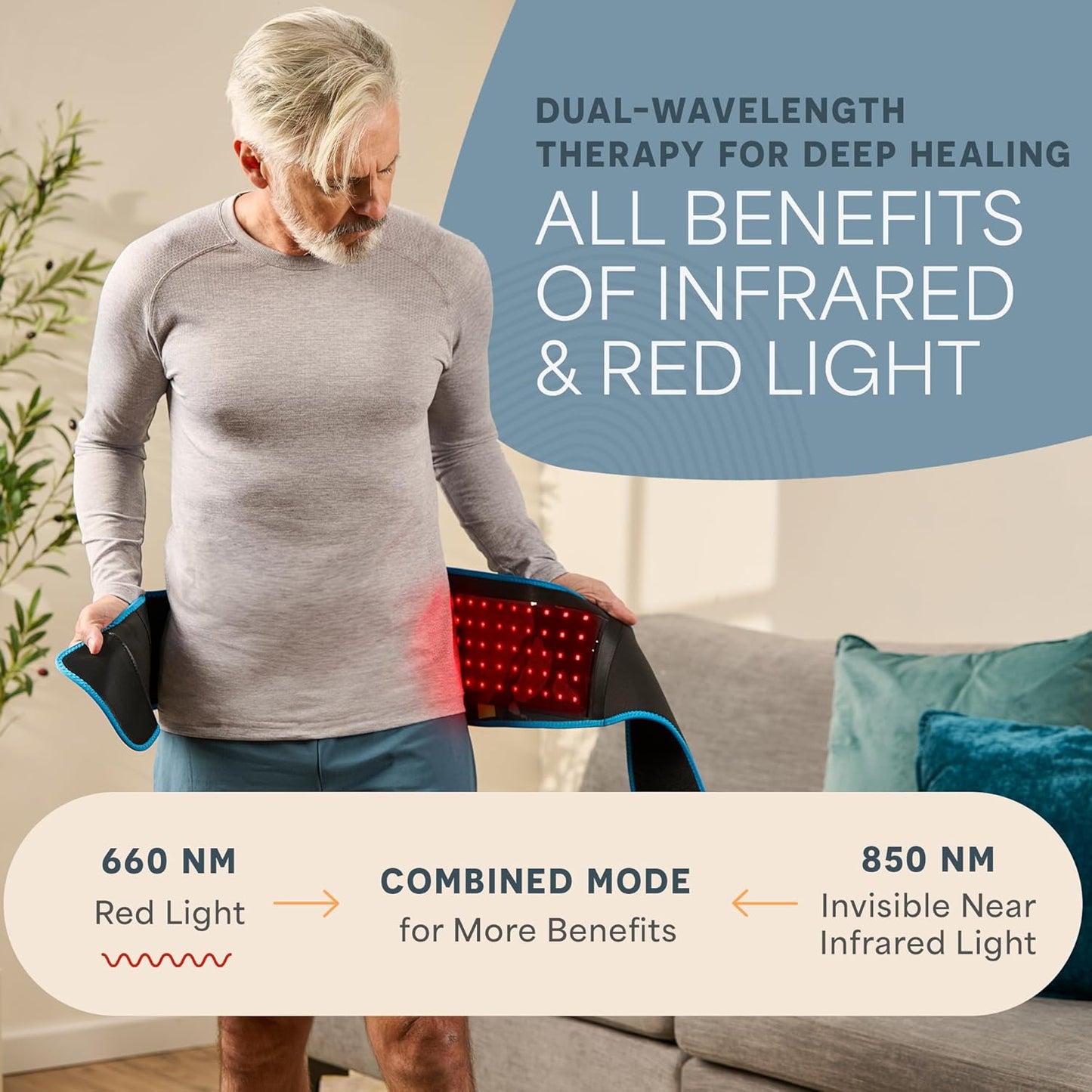 Lifepro Red Light Therapy Belt - Infrared & Near Infrared Pain Relief Device