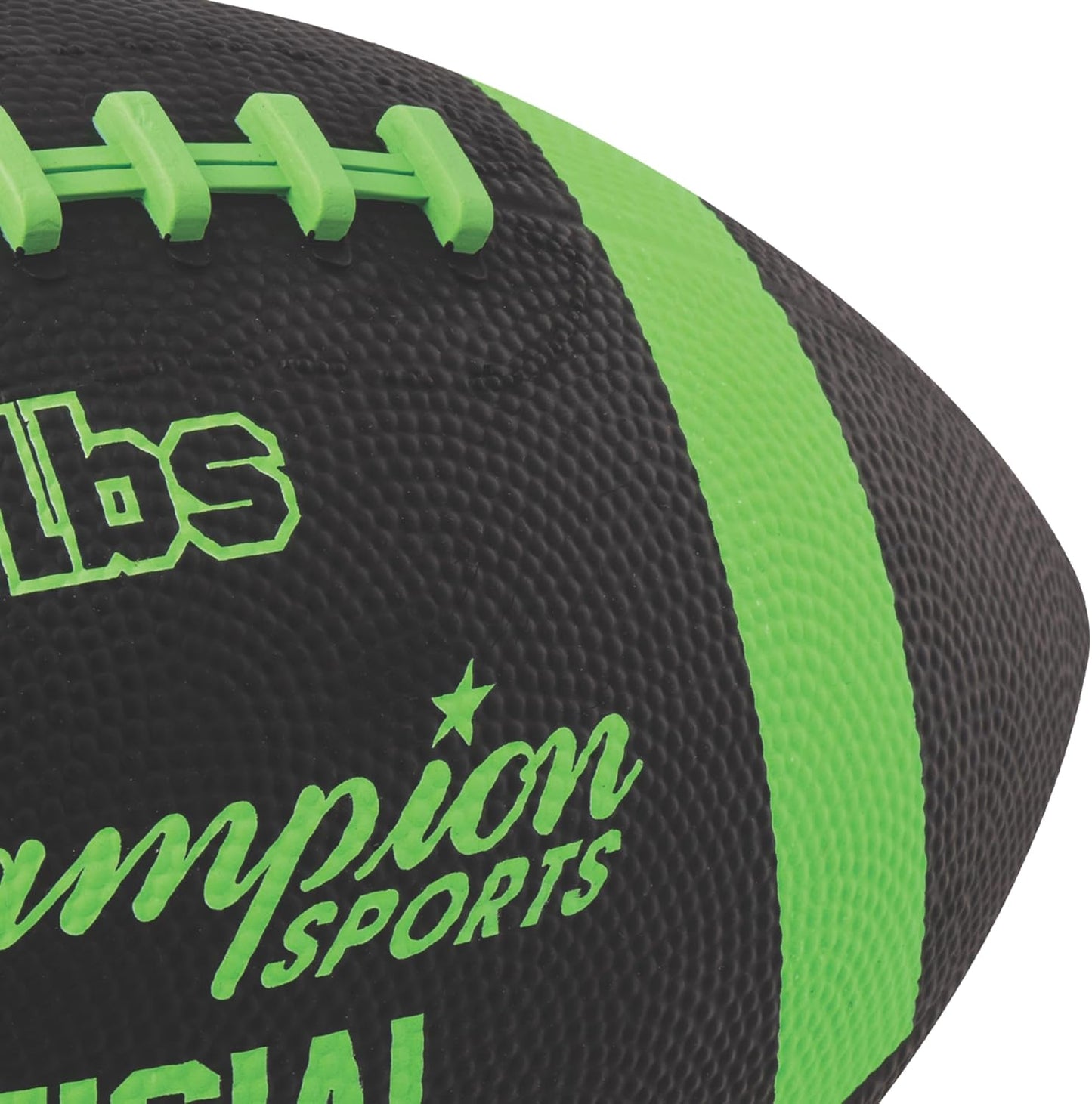 Champion Sports Official Size 3lb Weighted Training Football, Green/Black