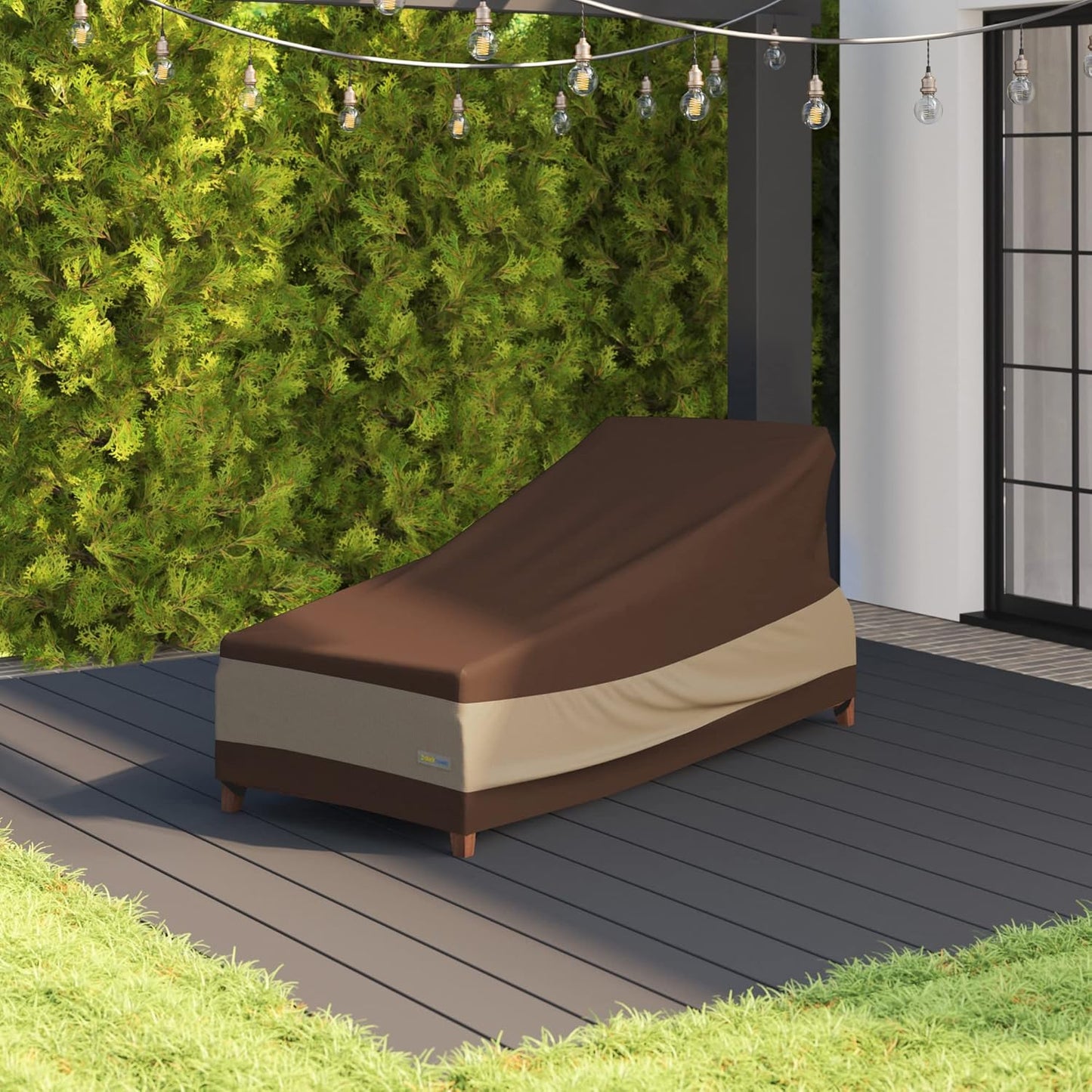 Duck Covers Soteria Waterproof 80 Inch Patio Chaise Lounge Chair Cover, Patio Furniture Covers