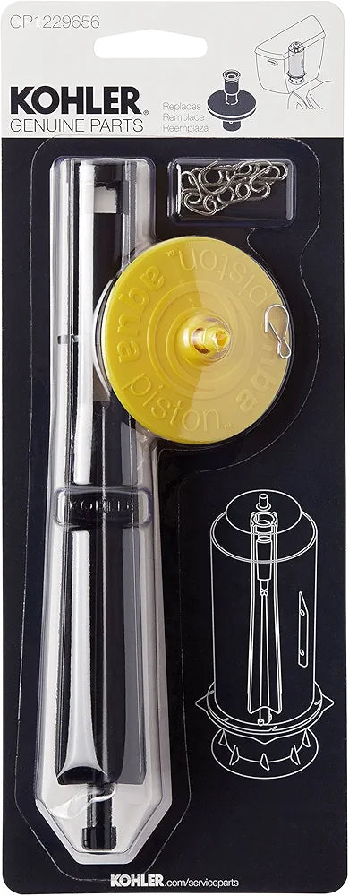 Single-Flush Toilet Canister Repair Kit with Cap, Guide & Chain - Yalz Store