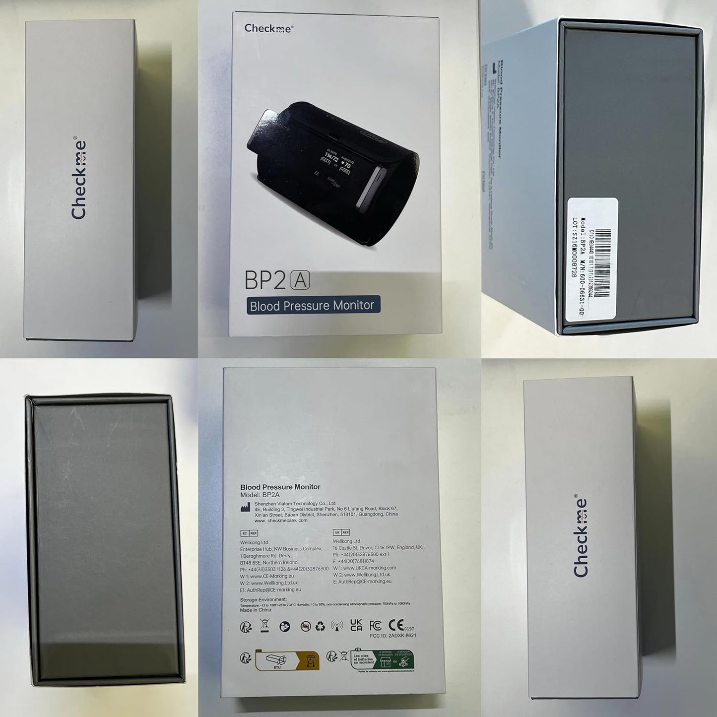 Checkme BP2A Blood Pressure Monitor for Home Use Upper Arm - Bluetooth BP Machine Cuff, Accurate Digital Readings in 30 Seconds, Unlimited Data Stored in App for iOS & Android, FSA/HSA Eligible