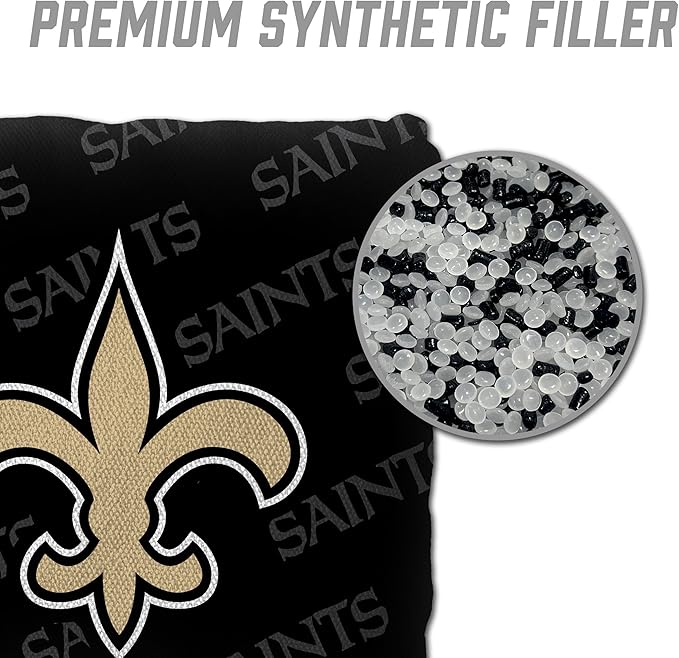 YouTheFan NFL New Orleans Saints Cornhole Bags - 4PK - Black