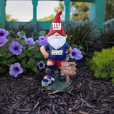 Outdoor Garden Gnome Statue – “Keep Off the Field” Sports Theme (8") - Yalz Store