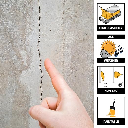 SIKA Sikaflex Mortar Fix - Limestone Polyurethane Sealant for Repairing Joints & Gaps in Mortar - 10.1 fl. oz - Flexible, Paintable, Textured for Seamless Blending (Pack of 12)