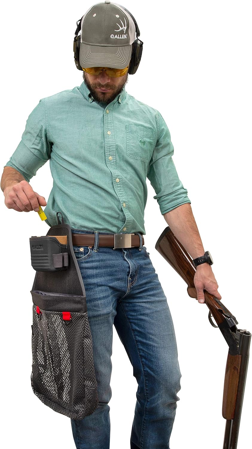 Allen Company Competitor Over-Under Molded Hull Bag, Holds 125 Empty Hulls, Gray