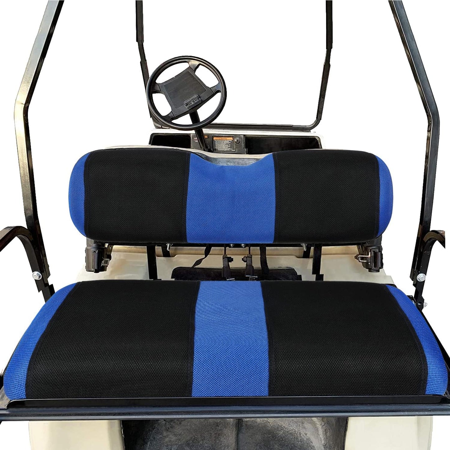 YUWEIDG0769 4 Passenger Golf Cart Seat Covers Fit for EZGO TXT OEM Ordinary Seat Cushion, EZGO TXT Front and Back seat Cover, Washable Golf Cart Seat Covers for EZGO