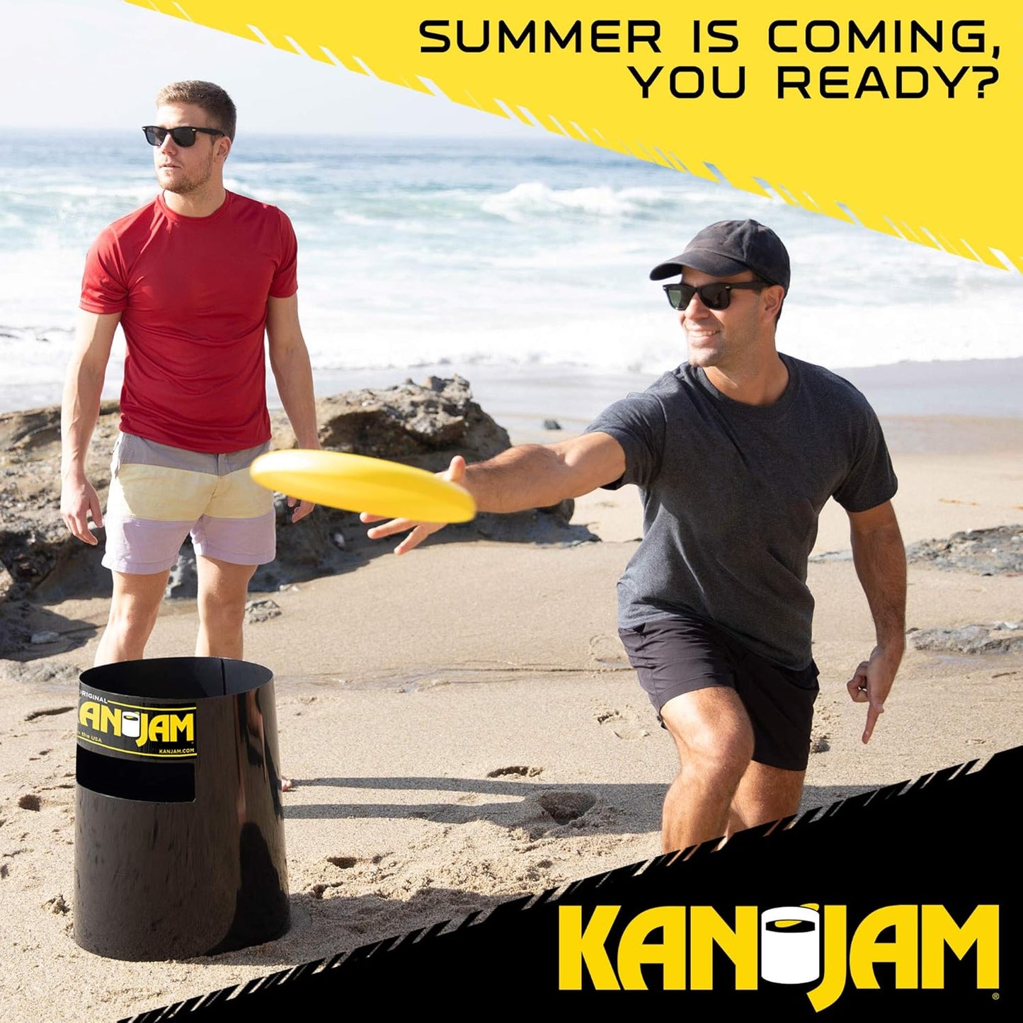 Kan Jam Original Disc Toss Game - Kan Jam Rookie, PRO and To-Go Disc Golf Sets with Illuminate LED Frisbee Versions,Black