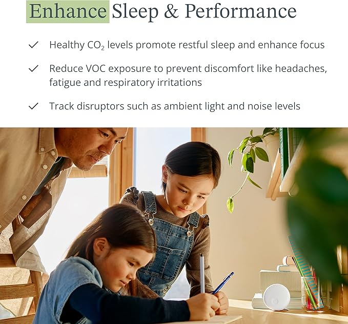 Airthings 2960 View Plus - Battery Powered Radon & Air Quality Monitor (PM, CO2, VOC, Humidity, Temp, Pressure)