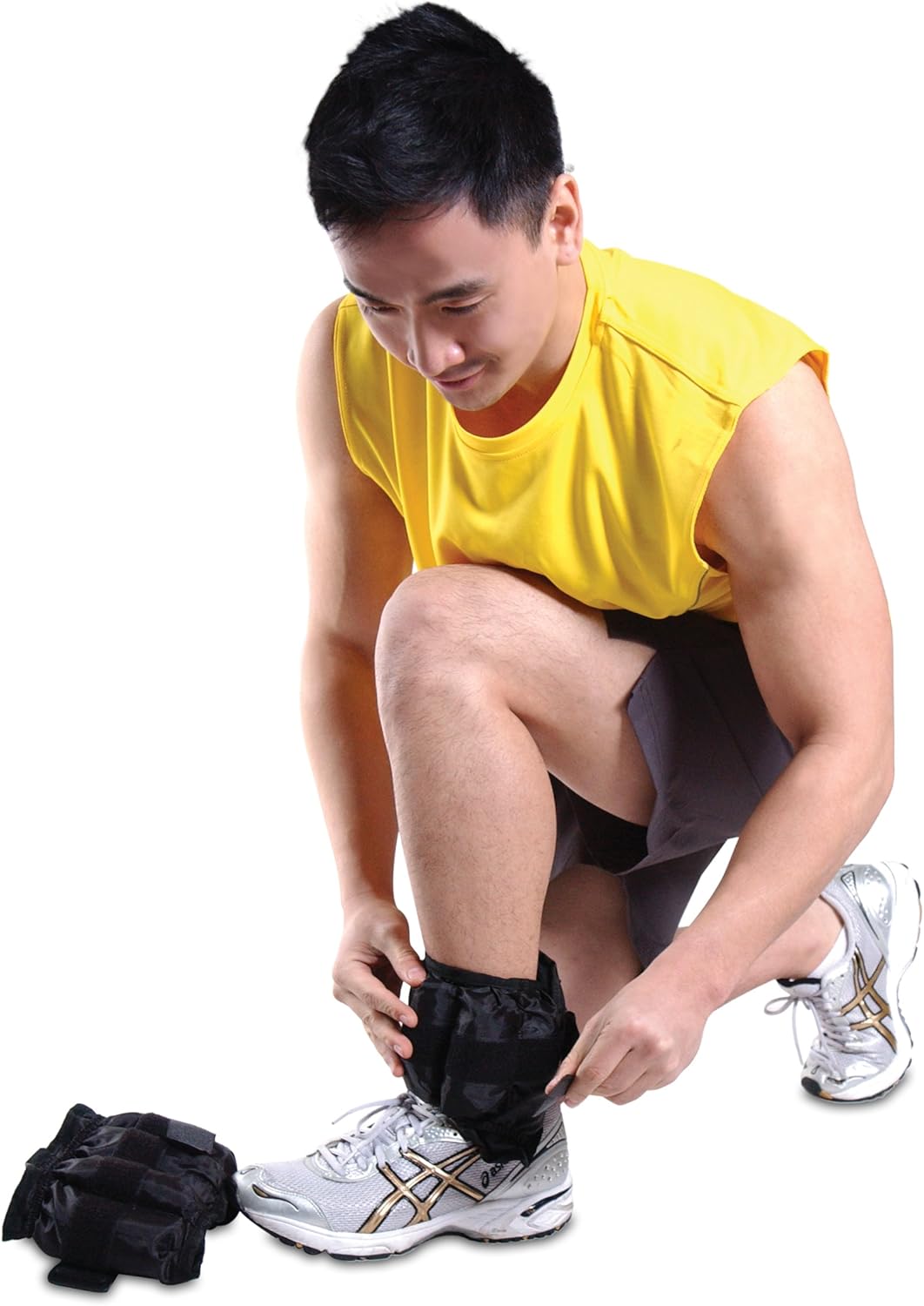 CAP Barbell Adjustable Ankle Weights,10-Pound , Black