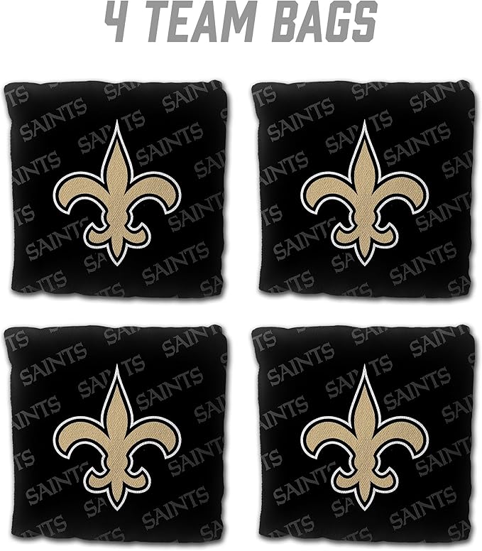YouTheFan NFL New Orleans Saints Cornhole Bags - 4PK - Black