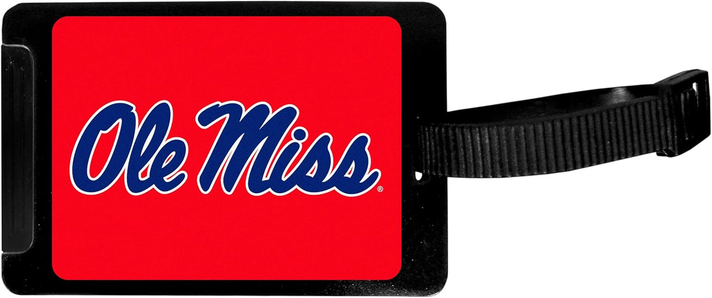 Siskiyou Sports NCAA Mississippi Ole Miss Rebels Luggage Tag, Black, 3.25