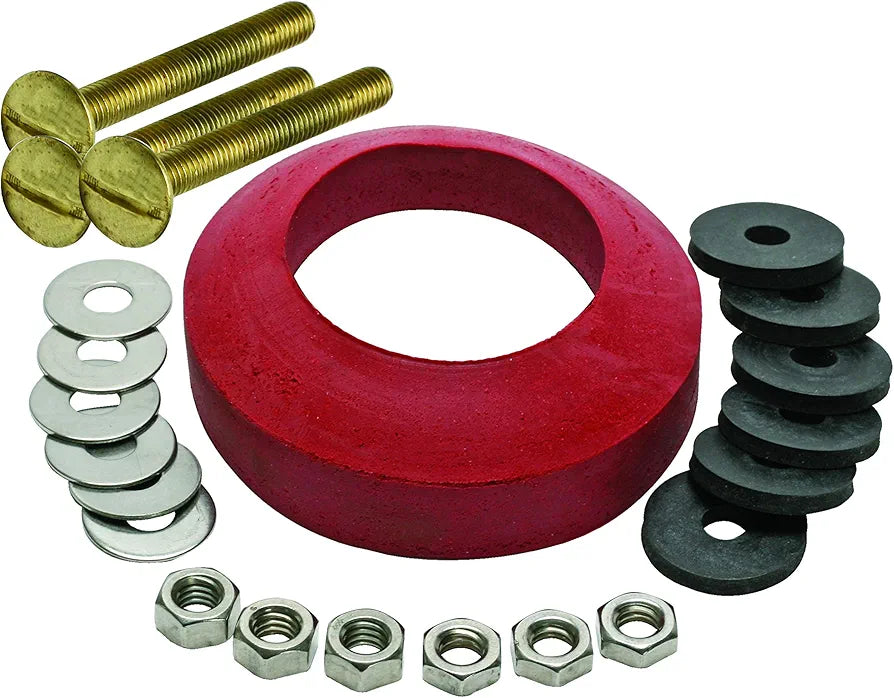 Universal Toilet Tank-to-Bowl Bolt & Gasket Repair Kit - Yalz Store