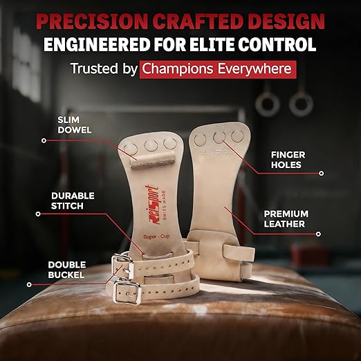 Men’s High Bar Gymnastics Hand Grips – Durable Leather - Yalz Store