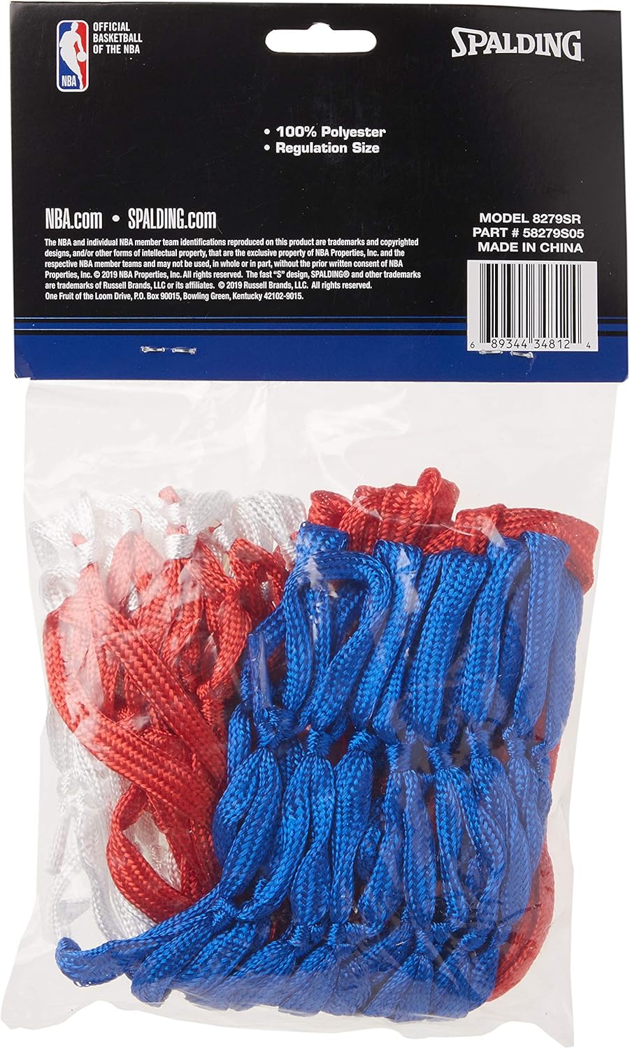 Spalding All-Weather Red, White, Blue Net