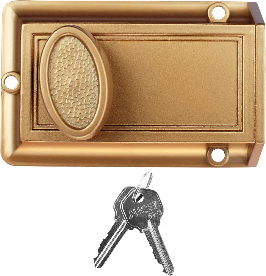 Bronze Single Cylinder Deadbolt Lock with 5-Pin Keyed Security