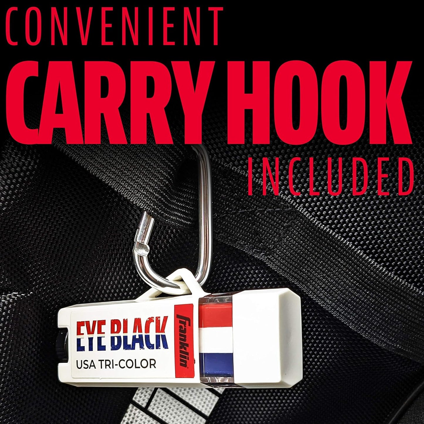 Franklin Sports Baseball Eye Black - Red, White + Blue USA Stick for Kids Adults Multi Color Softball