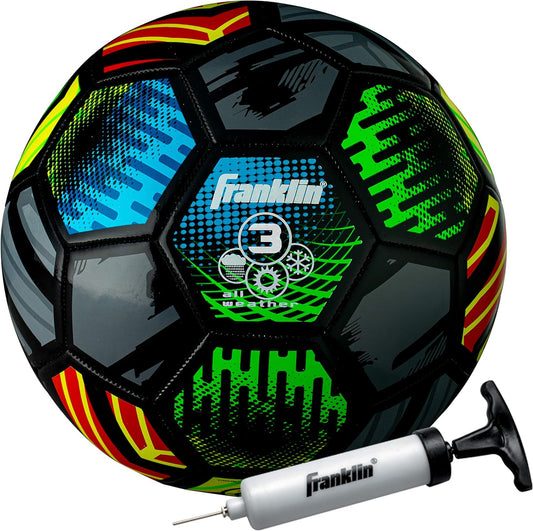 Franklin Sports Mystic Kids Soccer Ball - Size 3 Youth Soccer Ball - Soft Cover - Great for Kids and Toddlers - Air Pump Included, Size 3 - Ages 8 & Under