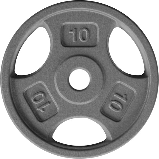 Yes4All 1 Inch Grip Cast Iron Weight Plates for Dumbbells â€“ Standard Weight Plates - 10lb - Single