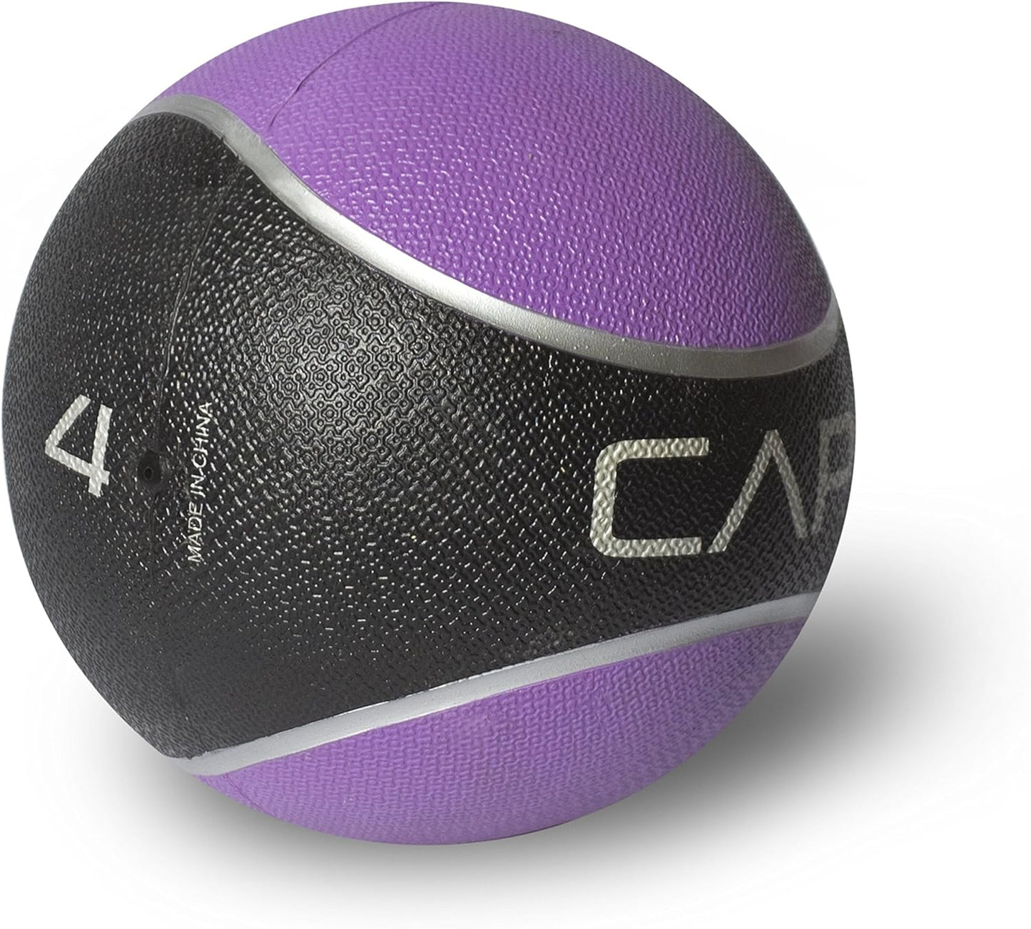 CAP Barbell Rubber Medicine Ball, 4-Pound, Purple