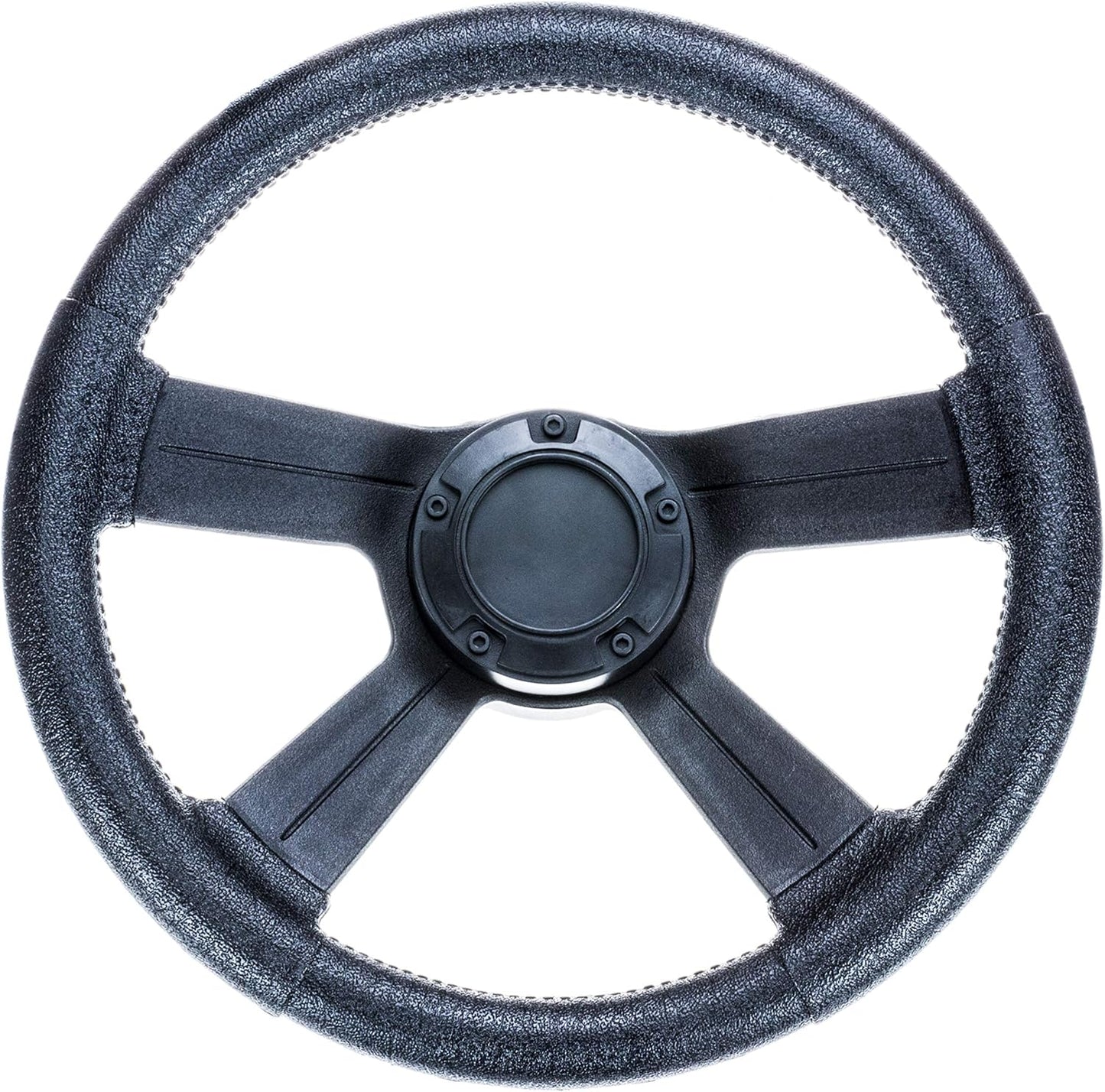 attwood 8315-4 Weatherproof 13-Inch Marine Boat Soft-Grip Steering Wheel with Cap