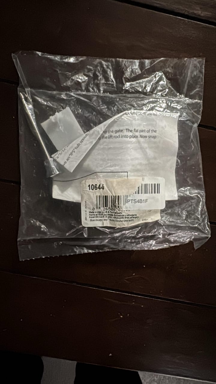 Universal Replacement Bathtub Diverter Lift Rod – Polished Chrome Finish