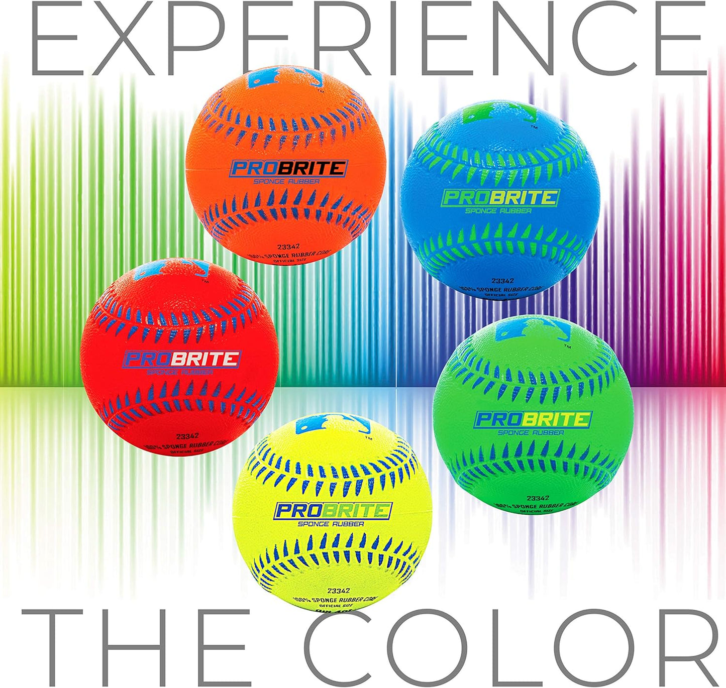 Franklin Sports - Pro Brite - Neon Rubber Teeball - MLB - Youth Tball - Baseball + Softball - Indoor & Outdoor Use