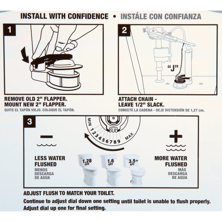 Universal 2" Toilet Flapper – High Performance Water-Saving Replacement - Yalz Store