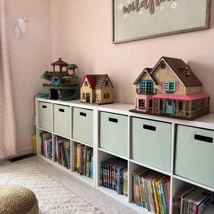 6 Cube Organizer White - Brightroom Decorative Bookshelf, Cubby Storage, MDF & Particle Board, 13 System Compatible