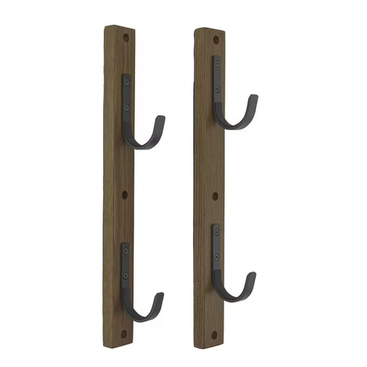 Allen Company Gun Collector Hardwood Gun Rack, Holds 2-Firearms, Brown/Black