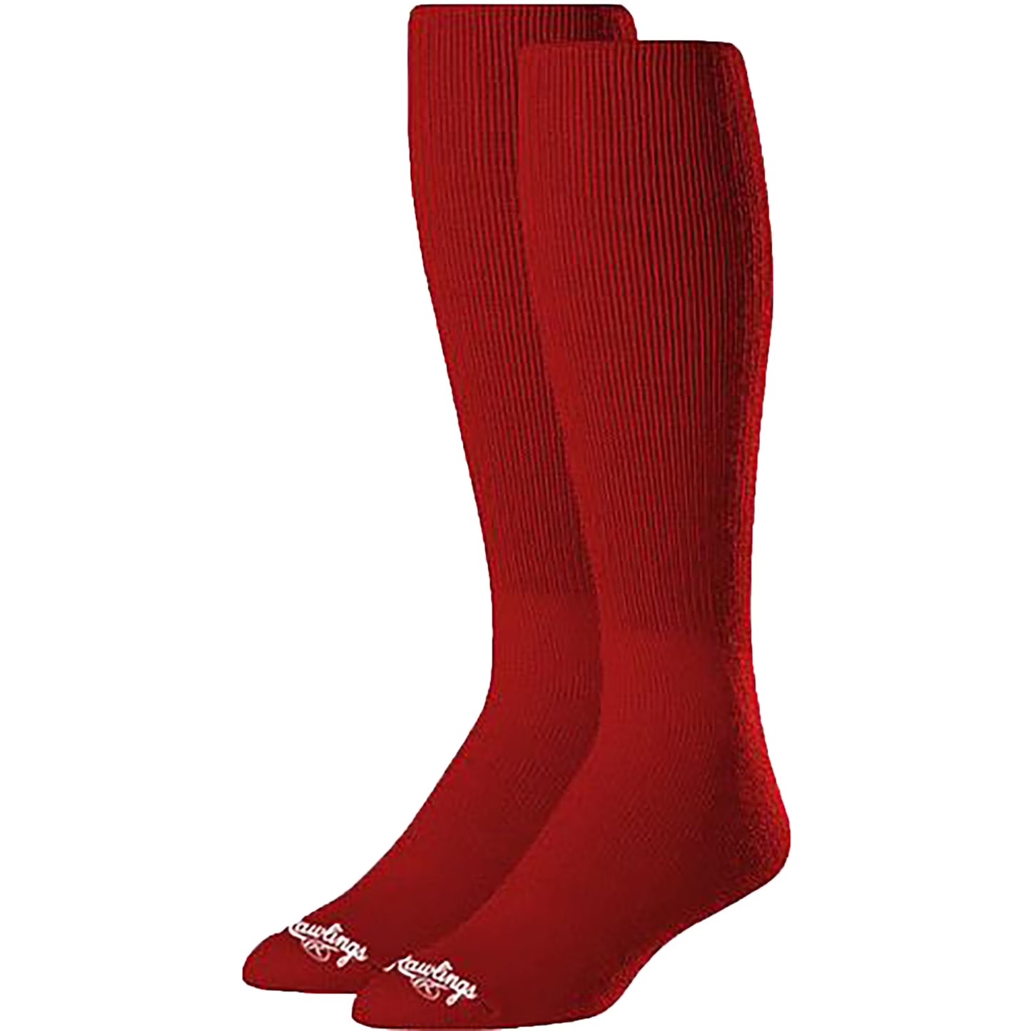 Rawlings Womens Athletic Baseball Socks 2 Pair, Scarlet, Large US