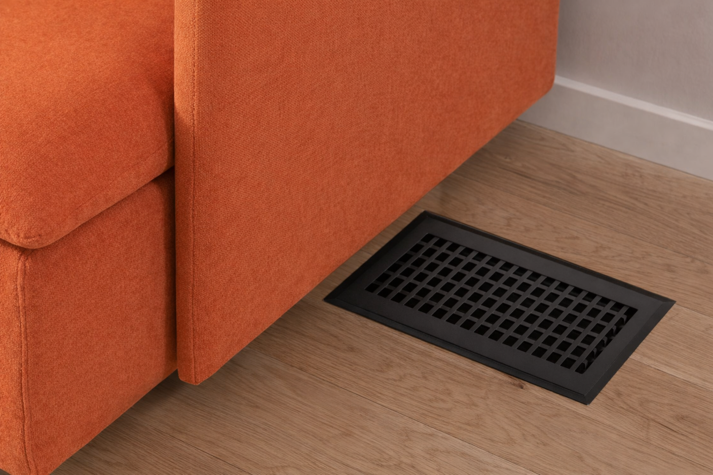 2x12 Inch Floor Vent Register – Heavy-Duty Steel HVAC Floor Grille, Rust-Resistant Black Finish - Yalz Store