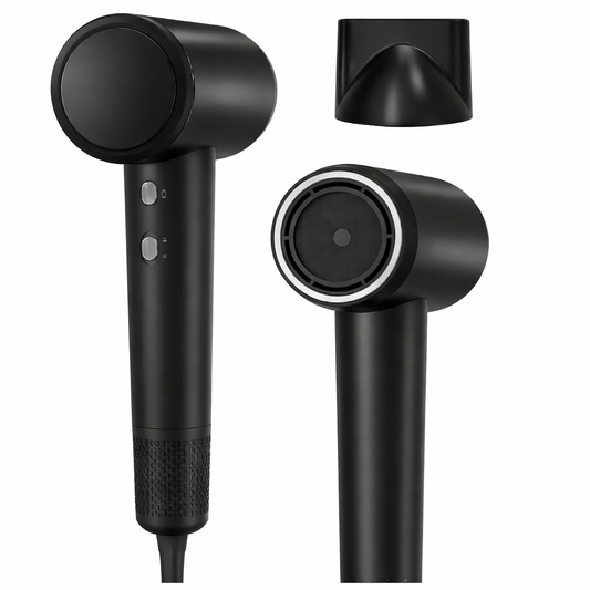 High-Speed Hair Dryer 160,000 RPM – Professional Ionic Blow Dryer with Brushless Motor, Fast Drying, Thermo-Control, Low Noise, Lightweight Design, Diffuser & Nozzle Included - Yalz Store