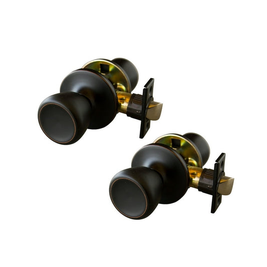 Oil Rubbed Bronze Terrace Door Lockset – Getaway Style, R3 Backset