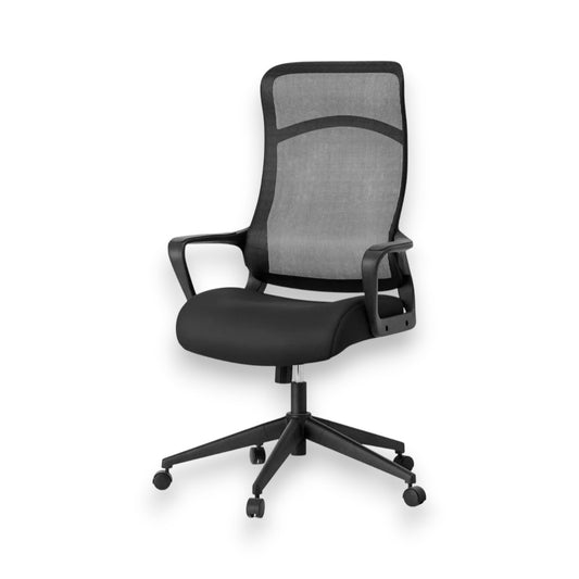 Comfort Dorm Office Chair Black - Room Essentials: Ergonomic, Adjustable, Mesh Back, 5-Wheel Base - Yalz Store