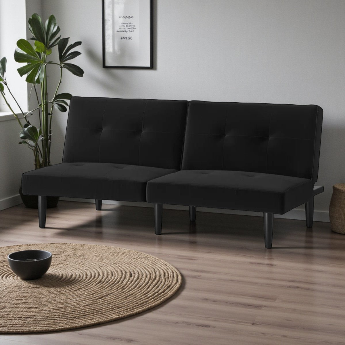 Dorm Futon Sofa Black - Room Essentials - Yalz Store