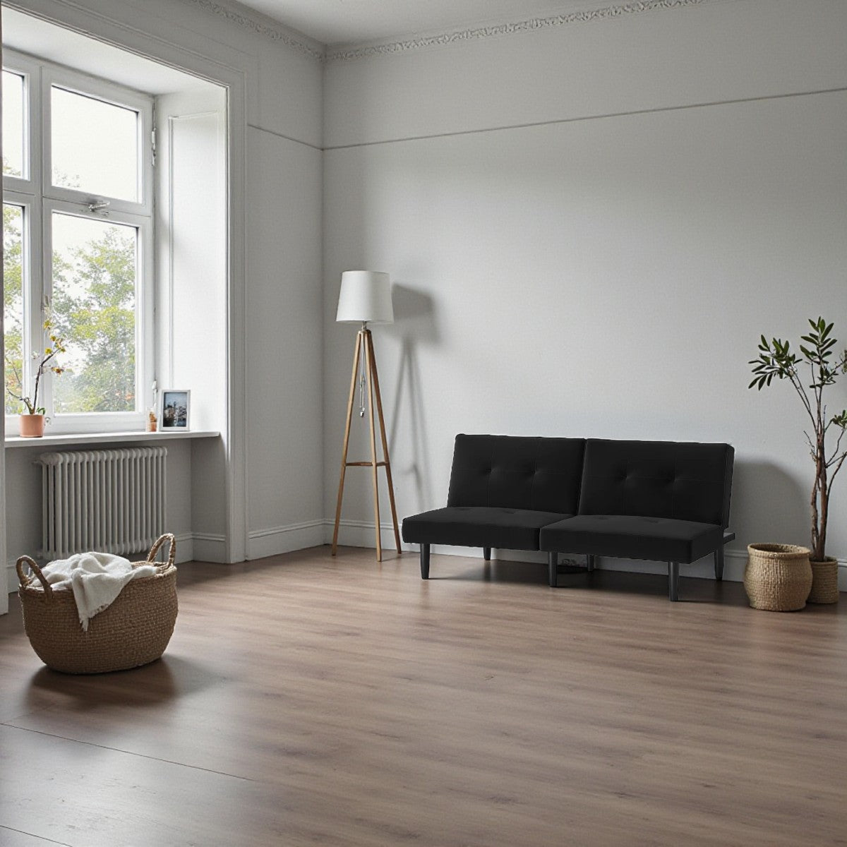 Dorm Futon Sofa Black - Room Essentials - Yalz Store