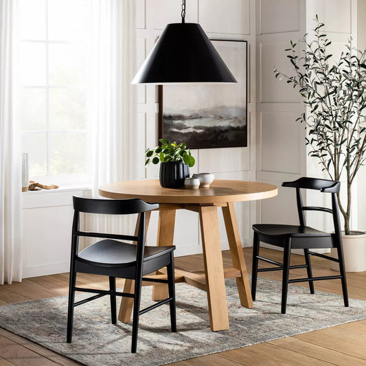 Kaysville Curved Back Wood Counter Height Barstool Black - Threshold designed with Studio McGee: Chic, Sturdy Frame, Footrest