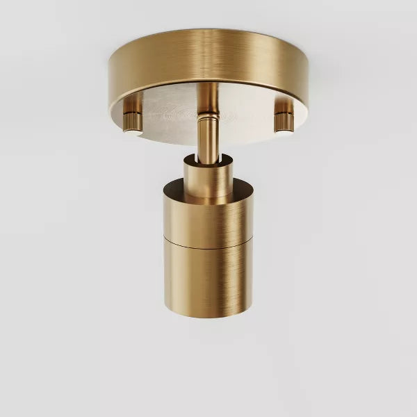 VidaLite Shura - Brushed Brass Integrated LED Spot Light w/Adjustable Head, Fully Rotatable Ceiling Light, 3000k, 490 Lumens