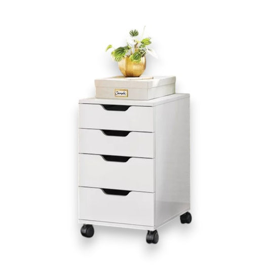 Loring Rolling Cabinet White - Threshold: Mobile Office Furniture Set with Drawers (Please be advised that sets may be missing pieces or otherwise incomplete.) - Yalz Store