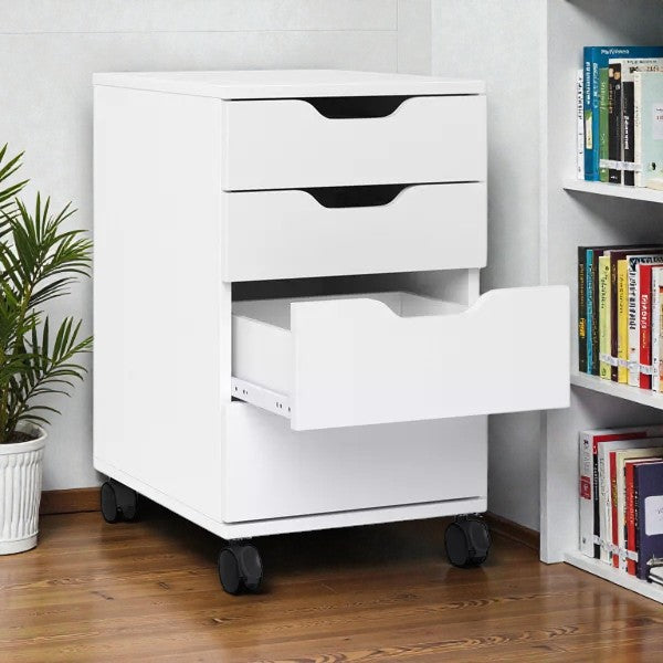 Loring Rolling Cabinet White - Threshold: Mobile Office Furniture Set with Drawers (Please be advised that sets may be missing pieces or otherwise incomplete.) - Yalz Store