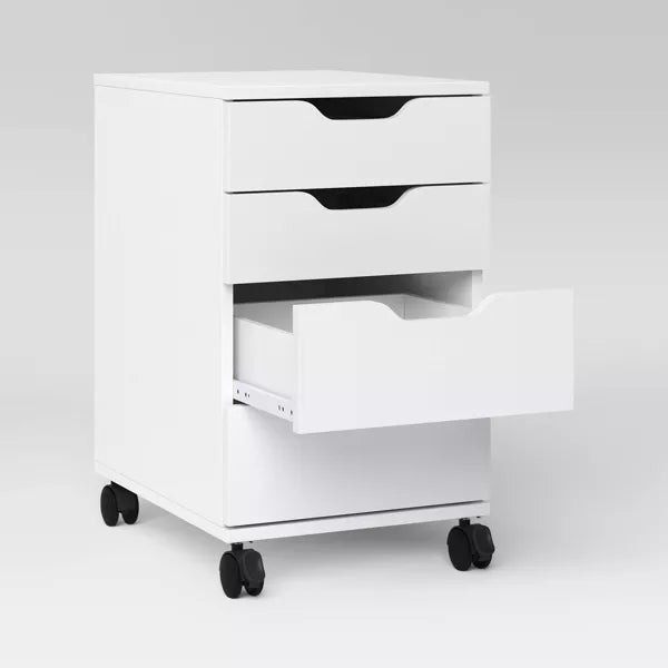 Loring Rolling Cabinet White - Threshold: Mobile Office Furniture Set with Drawers (Please be advised that sets may be missing pieces or otherwise incomplete.)
